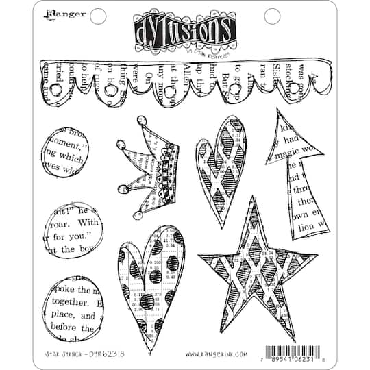 Dyan Reaveley&#x27;s Dylusions Star Struck Cling Stamp Collections